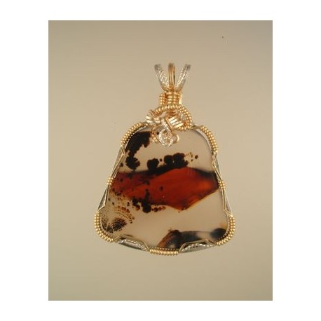 Scenic Montana Moss Agate Pendant