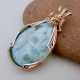 Copper Surprise Larimar Pendant