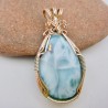 Copper Surprise Larimar Pendant