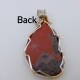 Red Datolite with Copper Spot Pendant