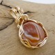 Congenial Lake Superior Agate Pendant