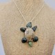 Michigan Greenstone and Petoskey Stone Turtle Pendant