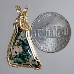 Heavenly Textured Greenstone Pendant