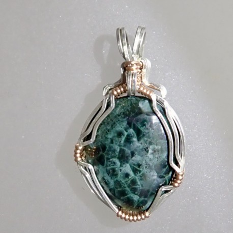 Mysterious Night Michigan Greenstone Pendant