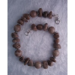 Petoskey Bead/Chip Bracelet