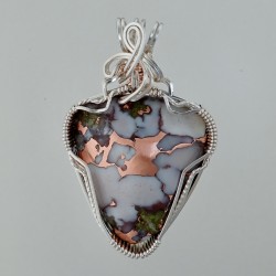 Elegant Copper Datolite Pendant