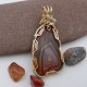 Inner Circle Lake Superior Agate Pendant