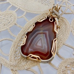 Inner Circle Lake Superior Agate Pendant