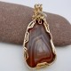 Inner Circle Lake Superior Agate Pendant