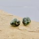 Isle Royale Greenstone Silver Stud Earring