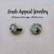Isle Royale Greenstone Silver Stud Earring