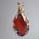Striped Red Datolite Pendant