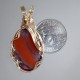 Striped Red Datolite Pendant
