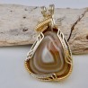 Wind Swept Vignette Lake Superior Agate Pendant