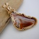 Laughing Face Lake Superior Agate Pendant