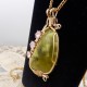 Slice of Lime Victoria Stone Pendant