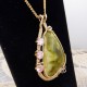 Slice of Lime Victoria Stone Pendant