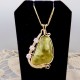 Slice of Lime Victoria Stone Pendant