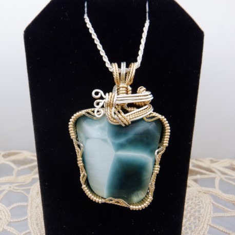 Teal Tones Victoria Stone Pendant