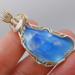 Beautiful Blue Victoria Stone Pendant
