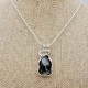 Black Beauty Victoria Stone Pendant