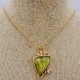 Lime Green Victoria Stone Pendant