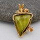 Lime Green Victoria Stone Pendant