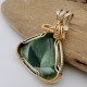 Spruce Green Glow Victoria Stone Pendant