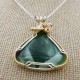 Spruce Green Glow Victoria Stone Pendant