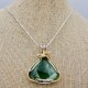 Spruce Green Glow Victoria Stone Pendant
