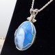 Blue Silk Victoria Stone Pendant