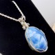 Blue Silk Victoria Stone Pendant