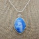Blue Silk Victoria Stone Pendant