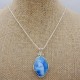 Blue Silk Victoria Stone Pendant