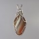 White Ribbons Lake Superior Agate Pendant