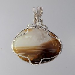 End Moraine Lake Superior Agate Pendant