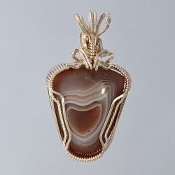 Heart of Agate Lake Superior Agate Pendant