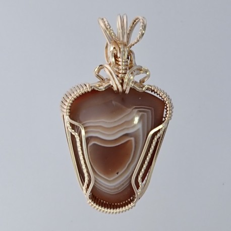 Heart of Agate Lake Superior Agate Pendant
