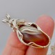 White Ribbons Lake Superior Agate Pendant