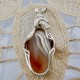 White Ribbons Lake Superior Agate Pendant