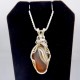 White Ribbons Lake Superior Agate Pendant