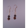 Tiger Eye/Smoky Quartz Earrings