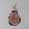 Flamboyant Lake Superior Agate Pendant