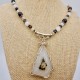 Crystal Quartz Geode Necklace