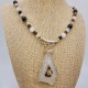 Crystal Quartz Geode Necklace