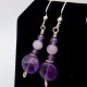 Amethyst Earrings on Argentium Sterling