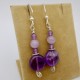 Amethyst Earrings on Argentium Sterling