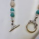 Indonesian Coral and Turquoise Bracelet