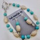 Indonesian Coral and Turquoise Bracelet