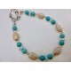 Indonesian Coral and Turquoise Bracelet